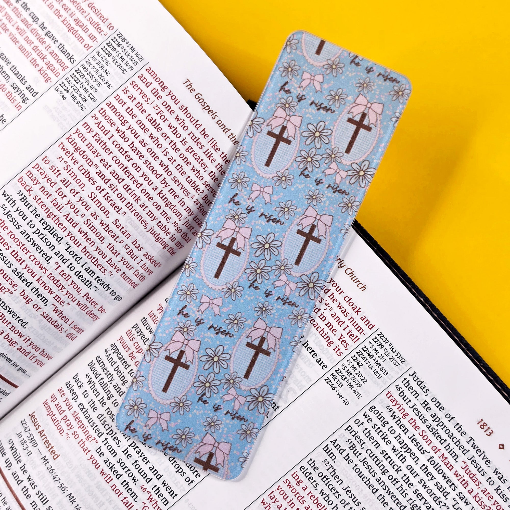 He Is Risen Bows Bookmark