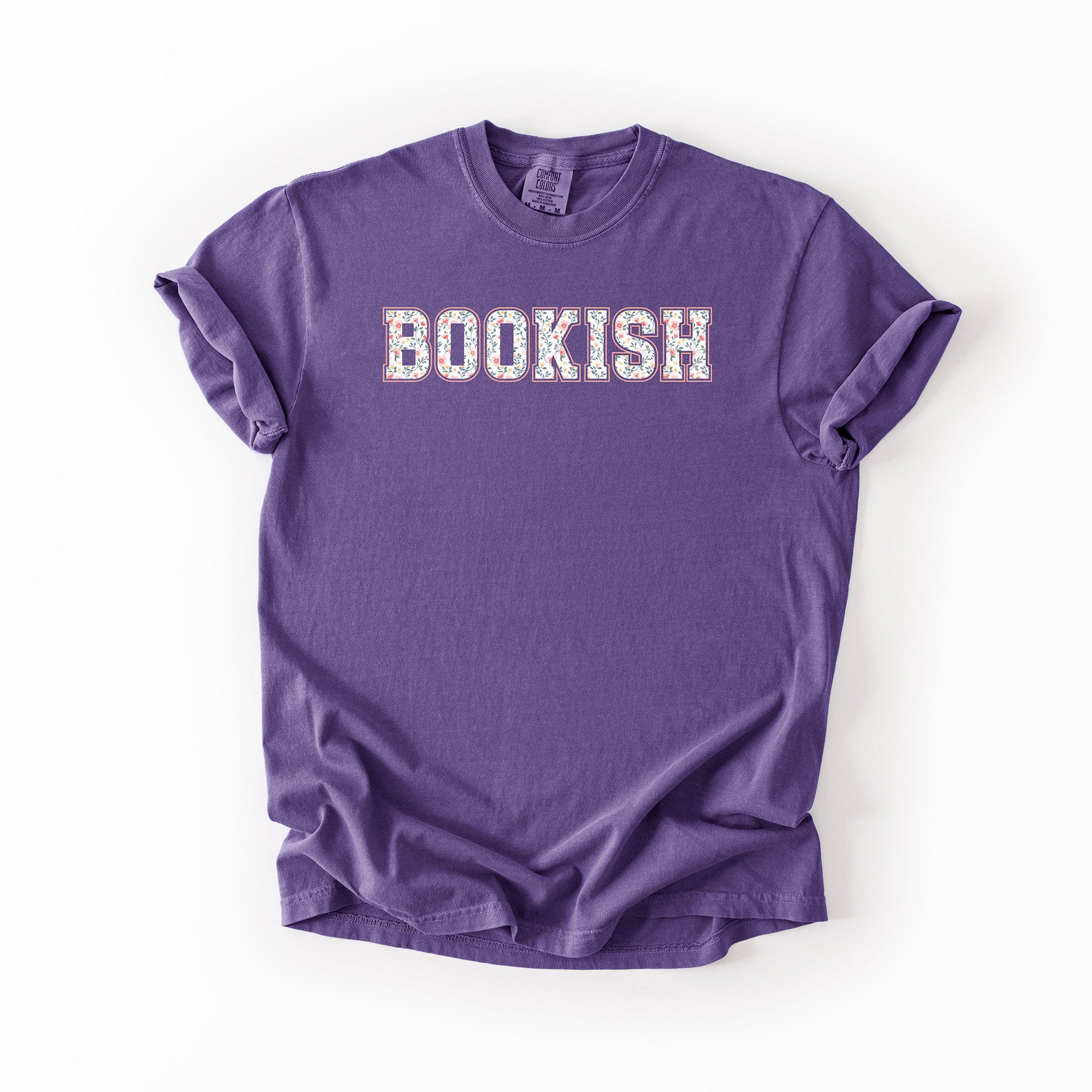Bookish Floral - Comfort Colors T-shirt
