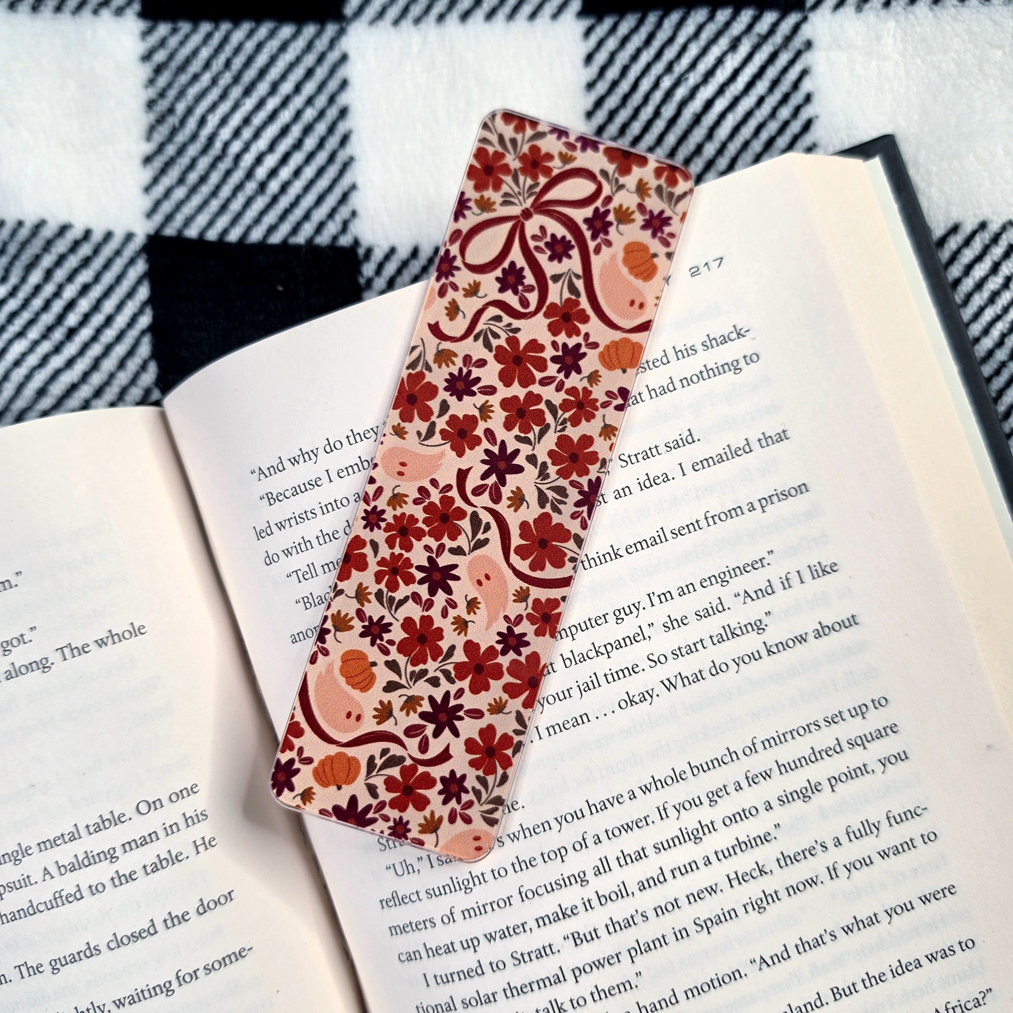 Pumpkin Petals Bookmark