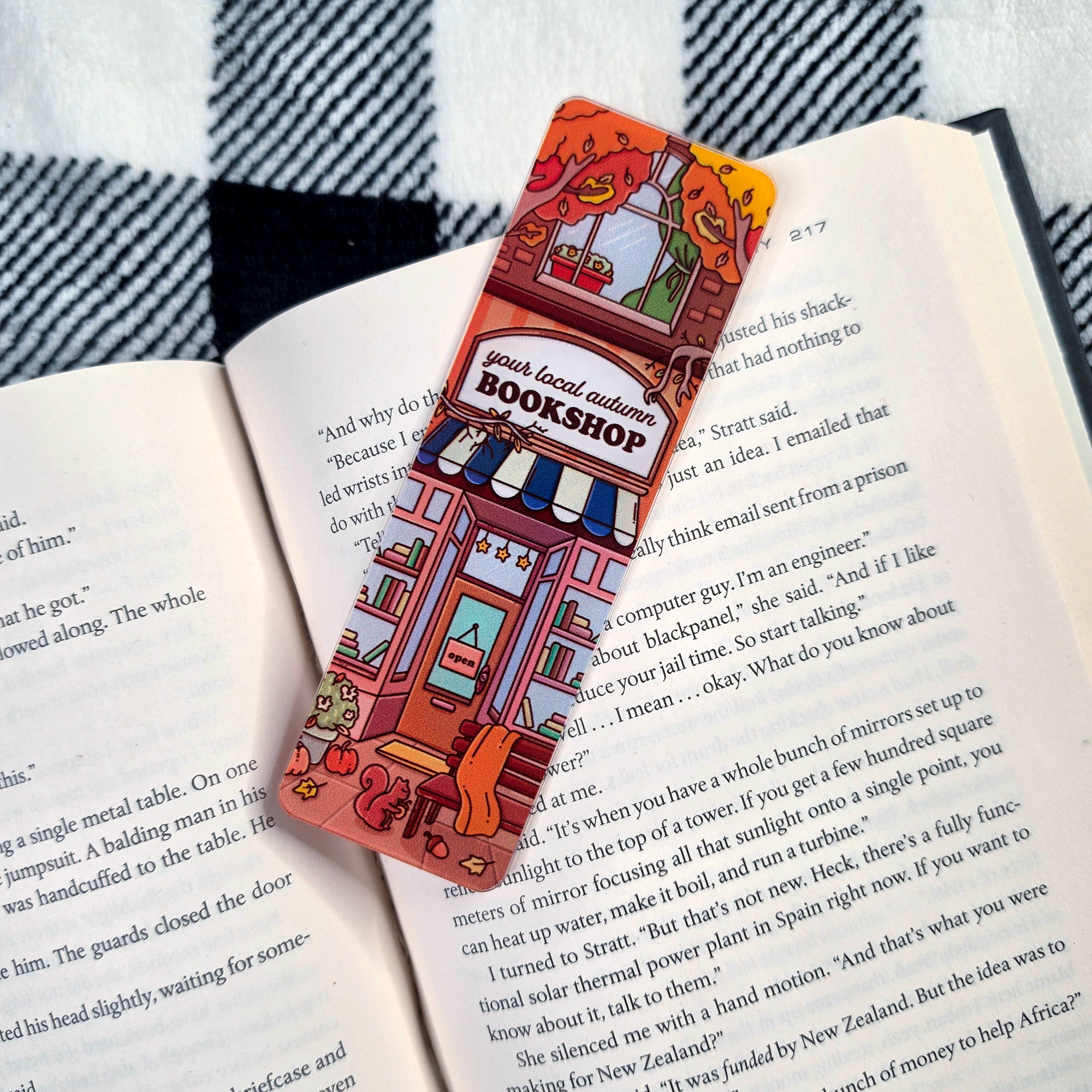 Autumn Bookshop Bookmark