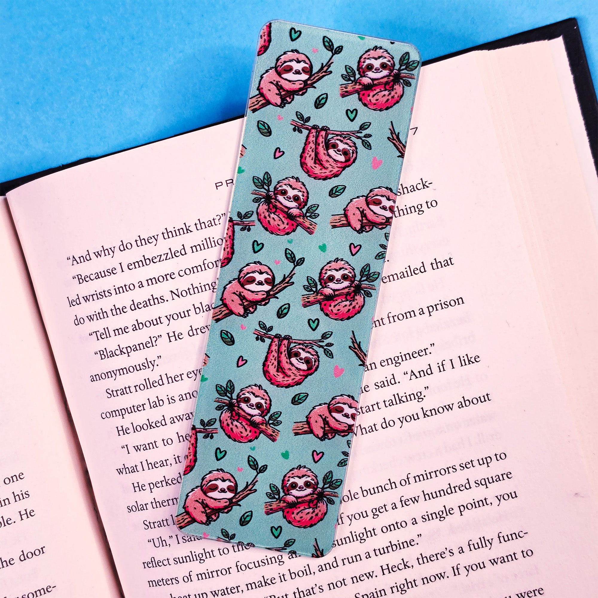 Cutesy Sloth Bookmark