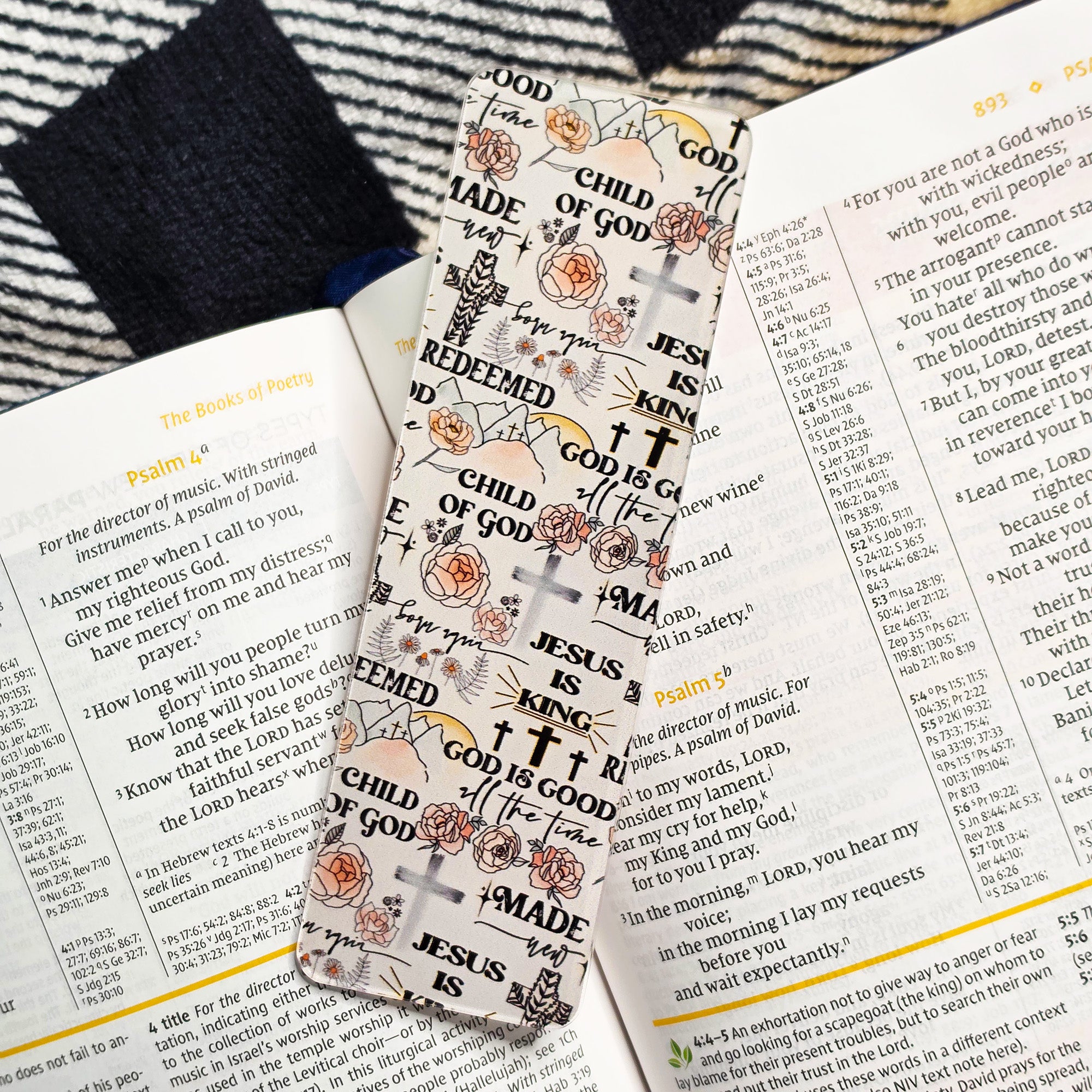 Floral Faith Bookmark