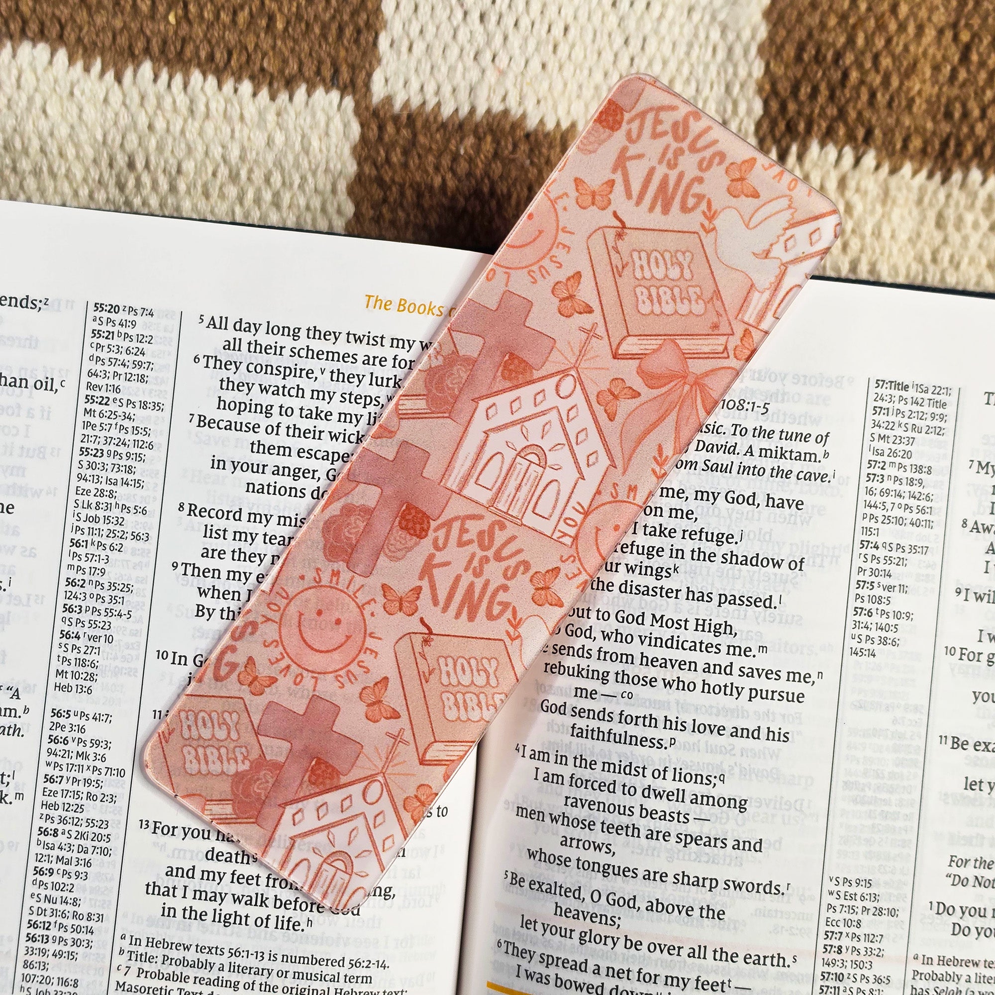 Joyful Smiles Pink Bookmark