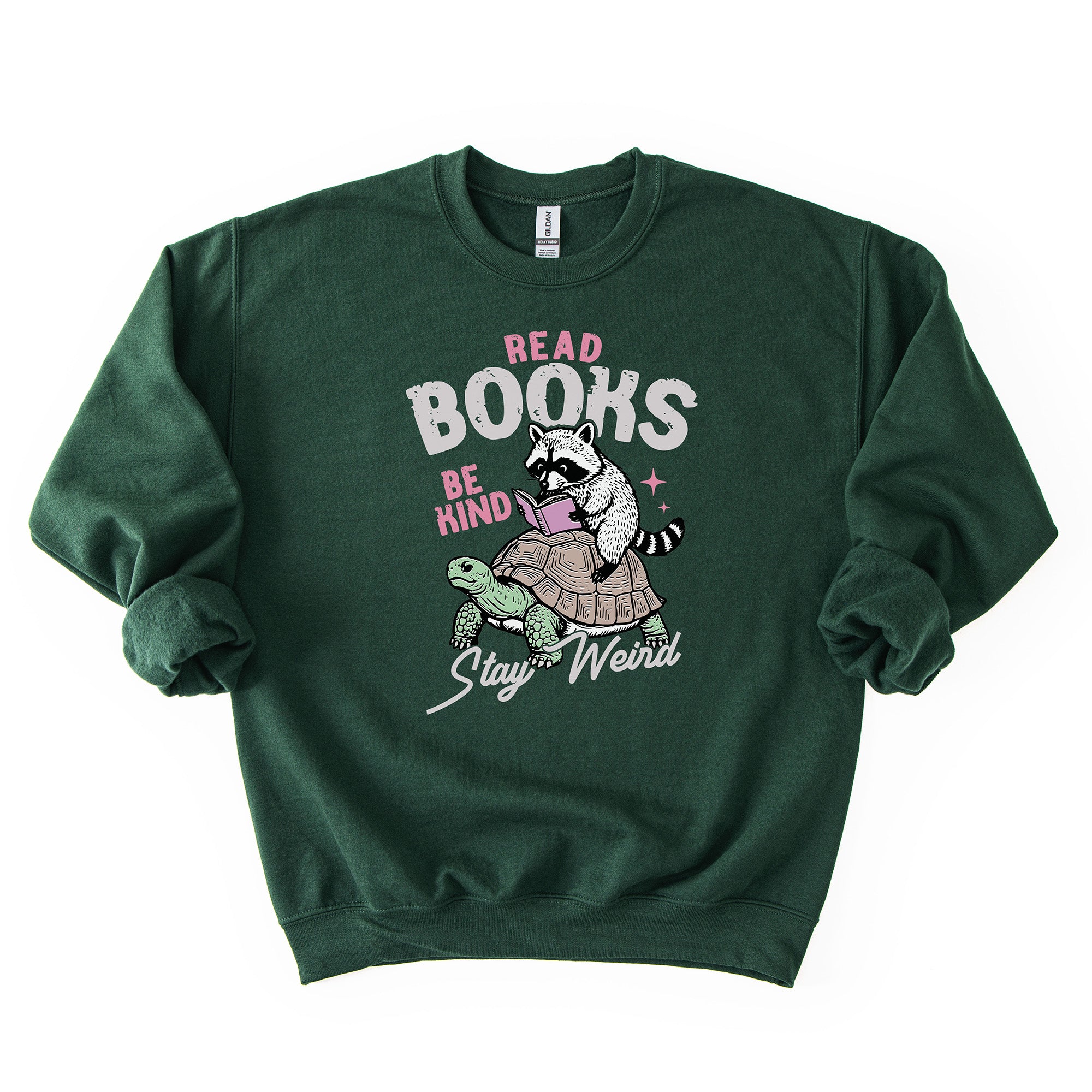 Read Books, Be Kind, Stay Weird - Crew Neck Sweatshirt
