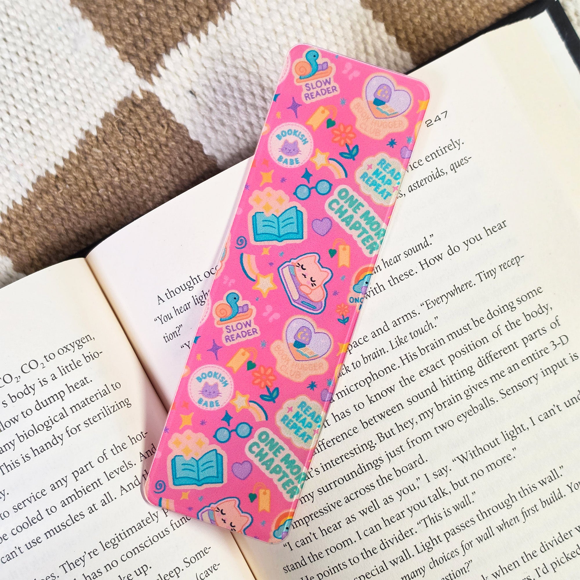 Slow Reader Bookmark