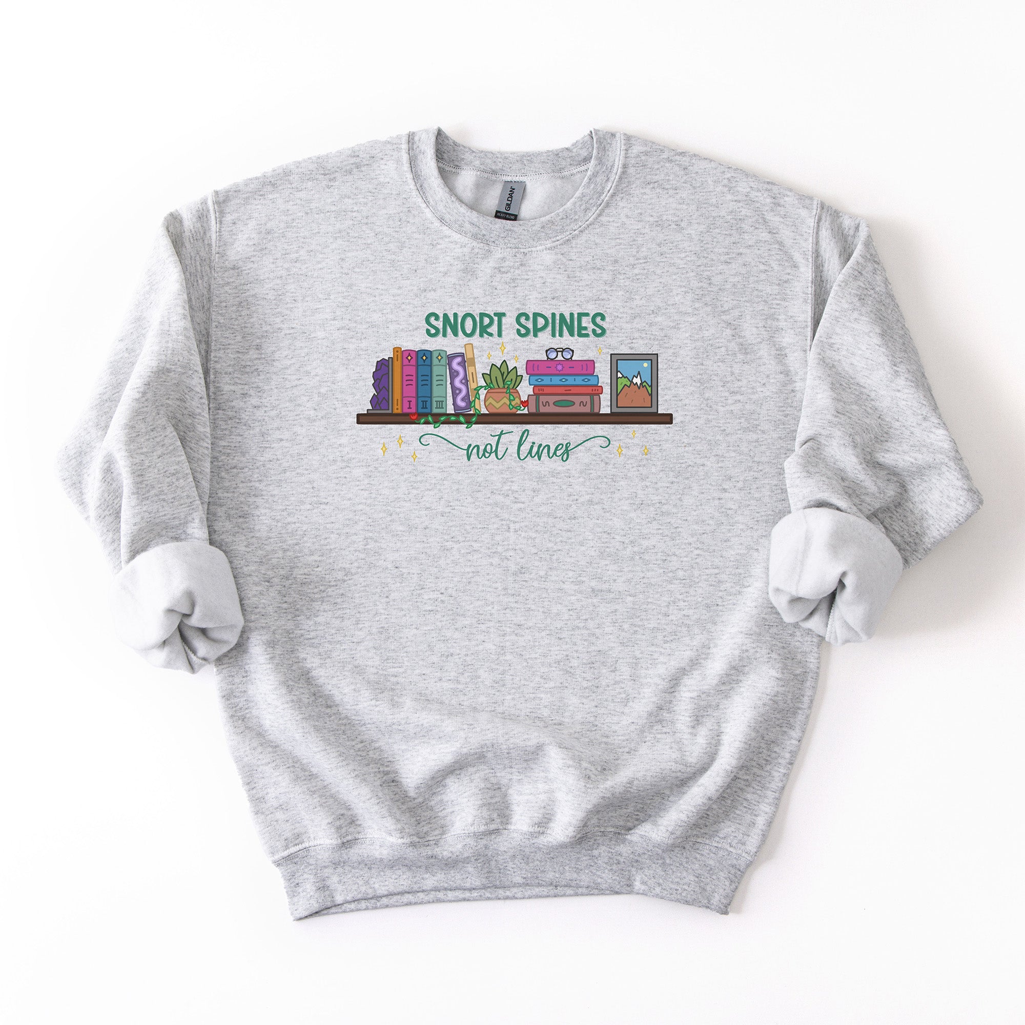 Snort Spines Not Lines - Crew Neck Sweatshirt